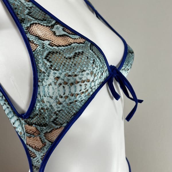 Anaconda Blue Monokini With Matching G-String - Image 2