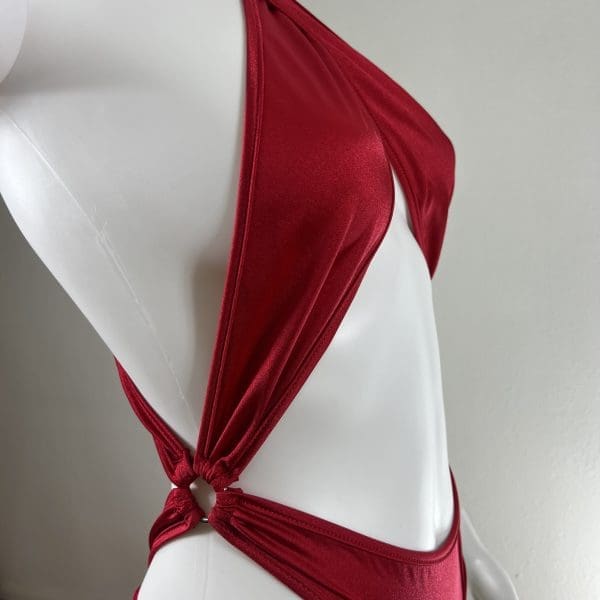 Red Paradise Wrap Bikini - Includes Matching G-String - Image 4