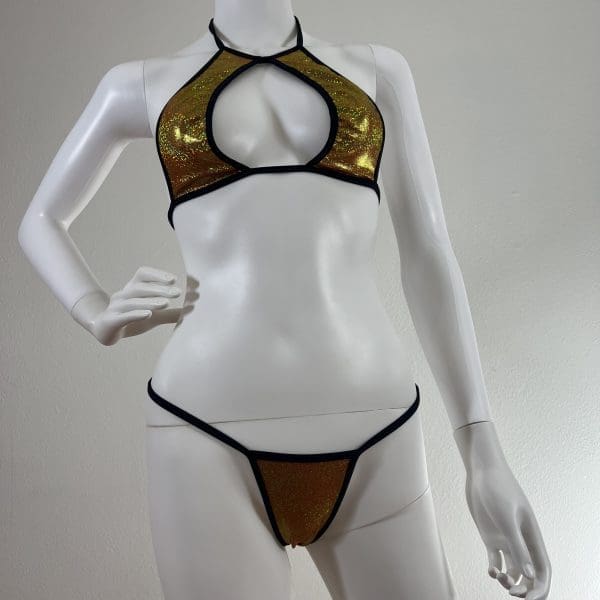 All That Jazz Holographic Open Short Set With Matching G-String - Image 3