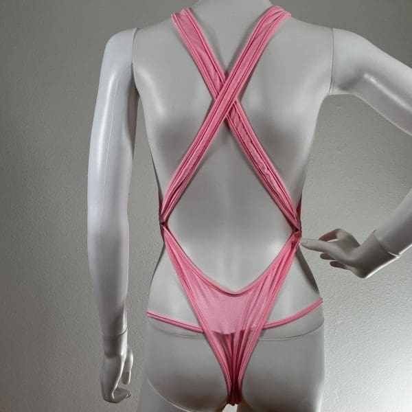 Blush Pink Wrap Bikini with Matching G-String - Image 5