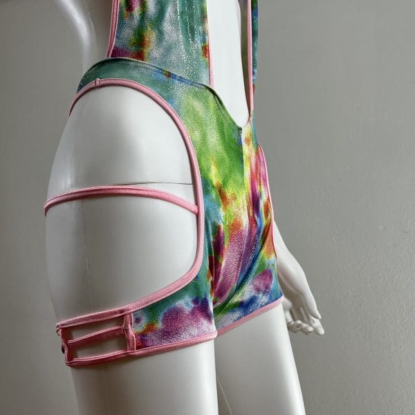 Tie Dye Romper With Matching G-String - Image 3