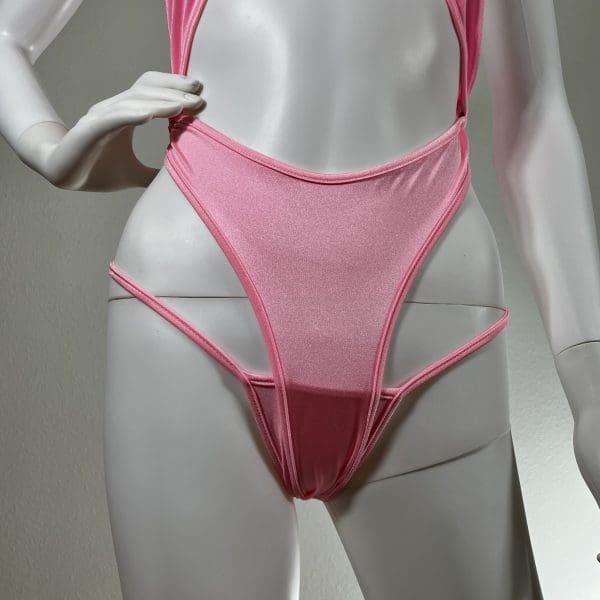 Blush Pink Wrap Bikini with Matching G-String - Image 4