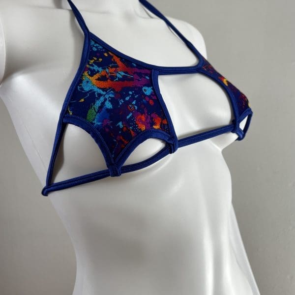 Graffiti Splash Abstract Bikini with Matching G-String - Image 4