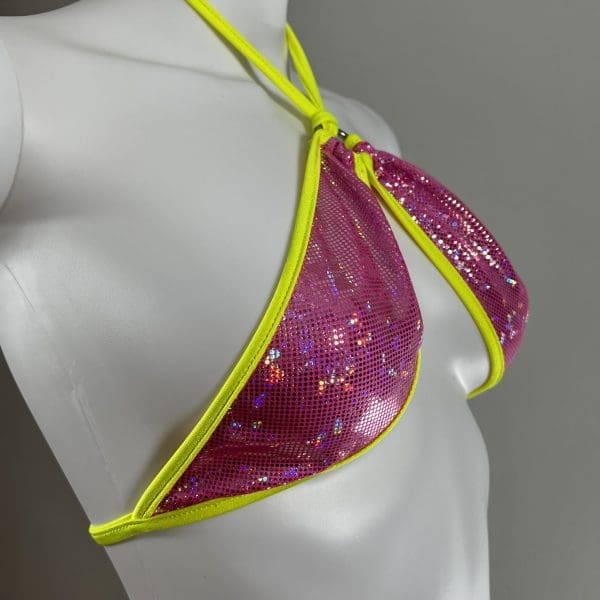 Glimmering Sunshine Ring Detail Bikini with Matching G-String - Image 3