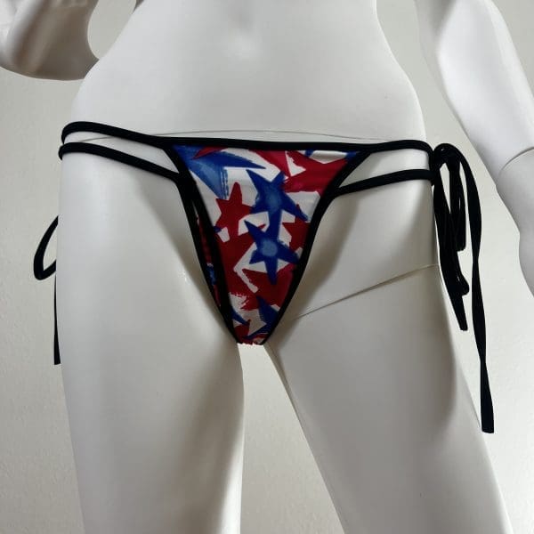 American Patriotic Bikini Set With Matching G-String - Image 5