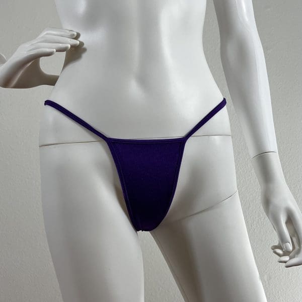 Royal Plum Bodysuit 2 Piece with Matching G-String - Image 2