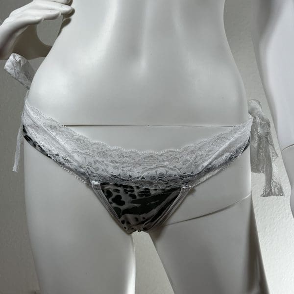 Snow Leopard Bikini Set with Matching G-String - Image 5