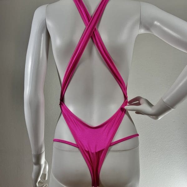 Pink Paradise Wrap Bikini - Includes Matching G-String - Image 2