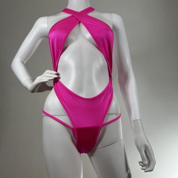 Pink Paradise Wrap Bikini - Includes Matching G-String