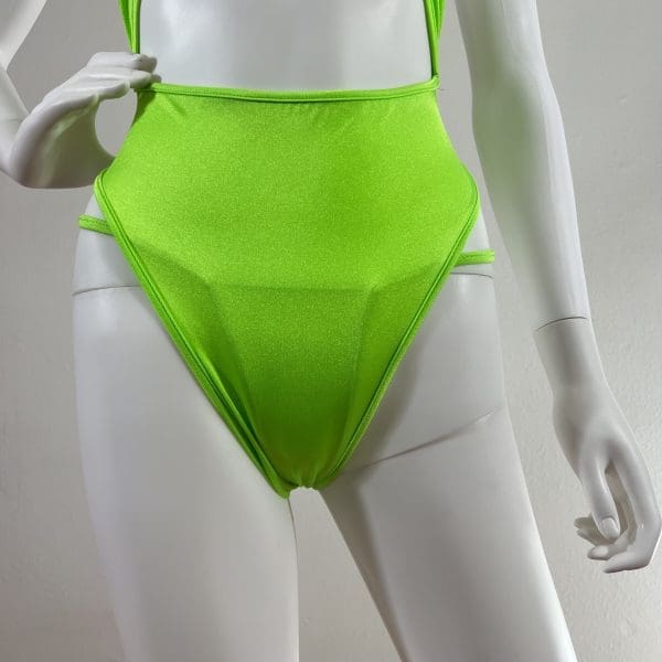 Tropical Lime High Waist Monokini - Image 4