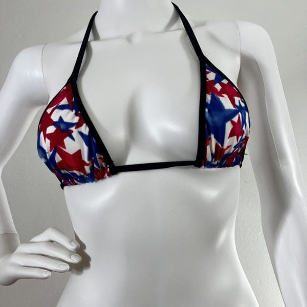 American Patriotic Bikini Set With Matching G-String - Image 3