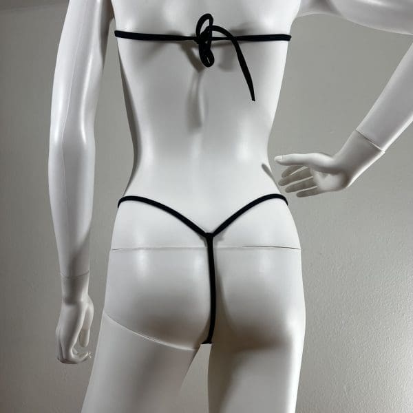 Holographic Multicolor Bikini with Cage Bottoms & Ring Detail - Image 7