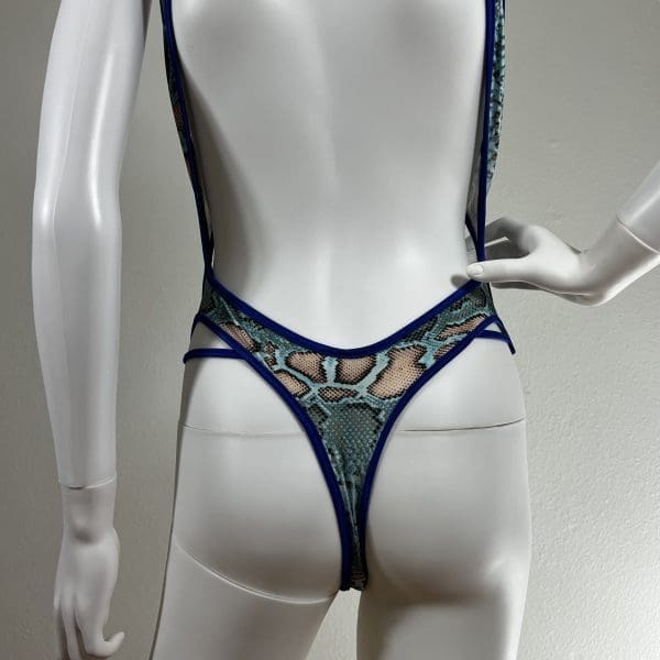 Anaconda Blue Monokini With Matching G-String - Image 4