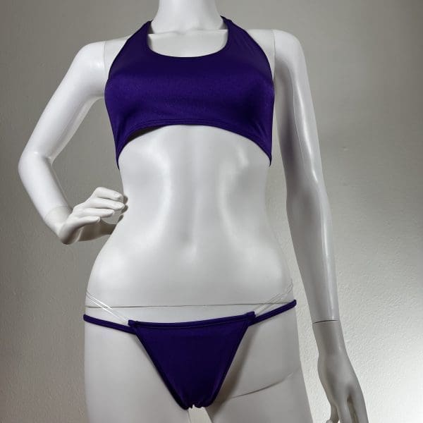 Mardi Gras Grape Crop Top Set