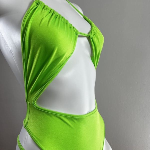 Tropical Lime High Waist Monokini - Image 2