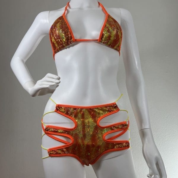 Cosmic Sunset Zig Zag with Matching G-String