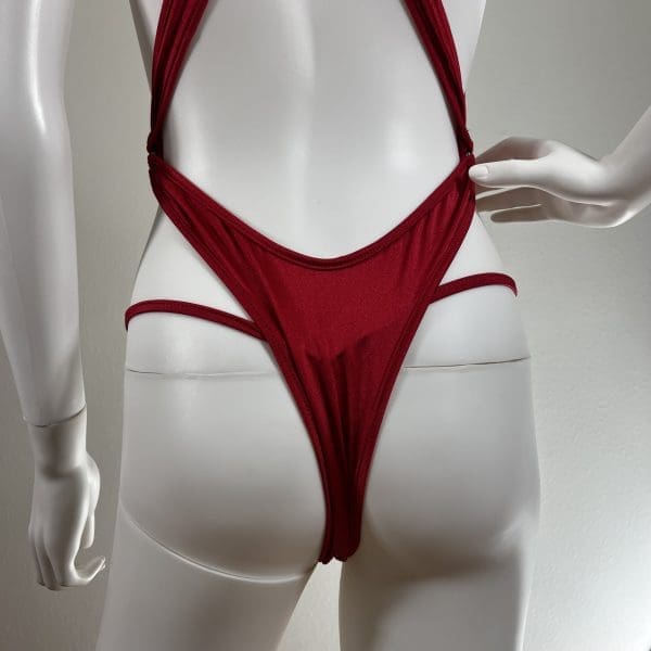 Red Paradise Wrap Bikini - Includes Matching G-String - Image 6