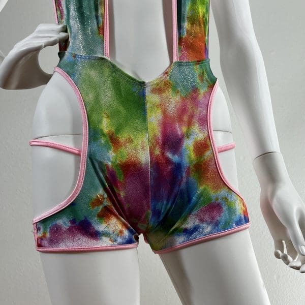 Tie Dye Romper With Matching G-String - Image 2