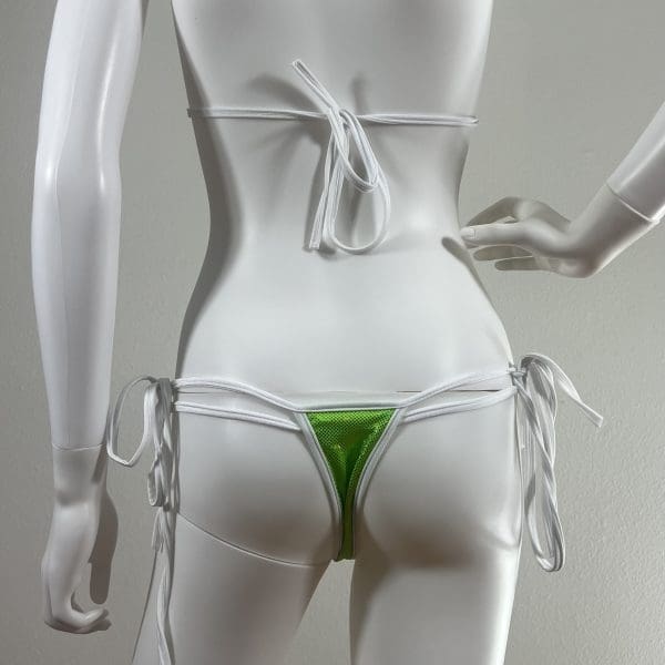 Luminous Lime Sizzle Bikini With Matching G-String - Image 4