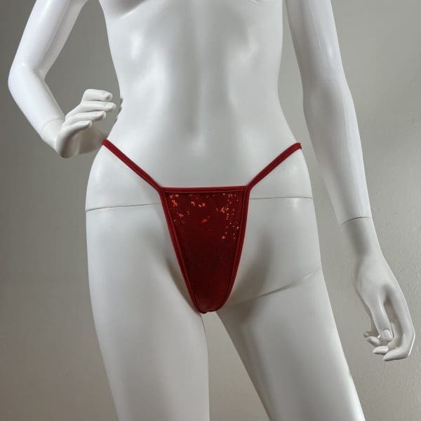 Holographic Red Bikini Short Set - Image 5