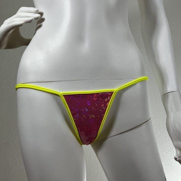 Glimmering Sunshine Ring Detail Bikini with Matching G-String - Image 6