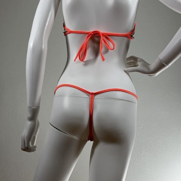 Kinetic Sky High Waist Ring Detail Bikini with Matching G-String - Image 8