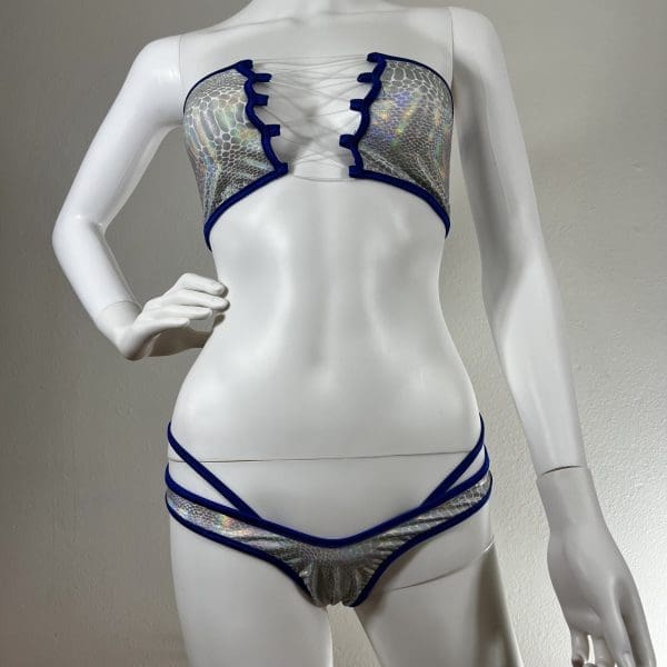 Disco Mermaid Holographic Bikini With Matching G-String