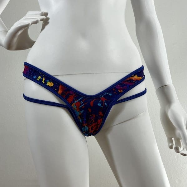 Graffiti Splash Abstract Bikini with Matching G-String - Image 5