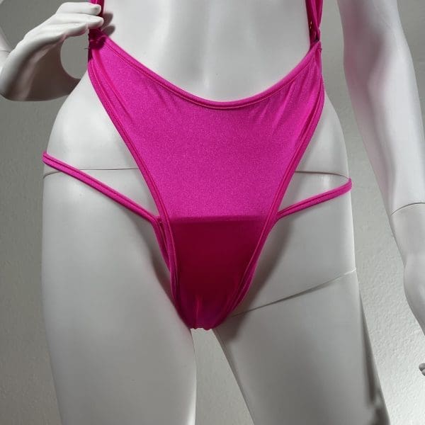 Pink Paradise Wrap Bikini - Includes Matching G-String - Image 4