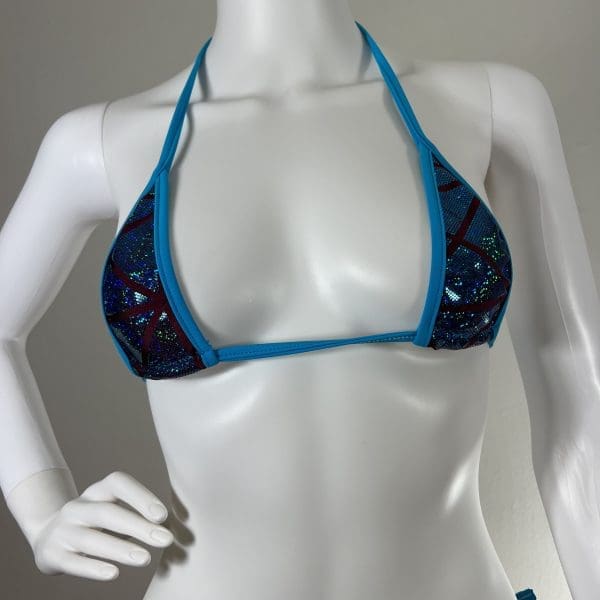 Twilight Fairy Holographic Triangle Bikini With Matching G-String - Image 3