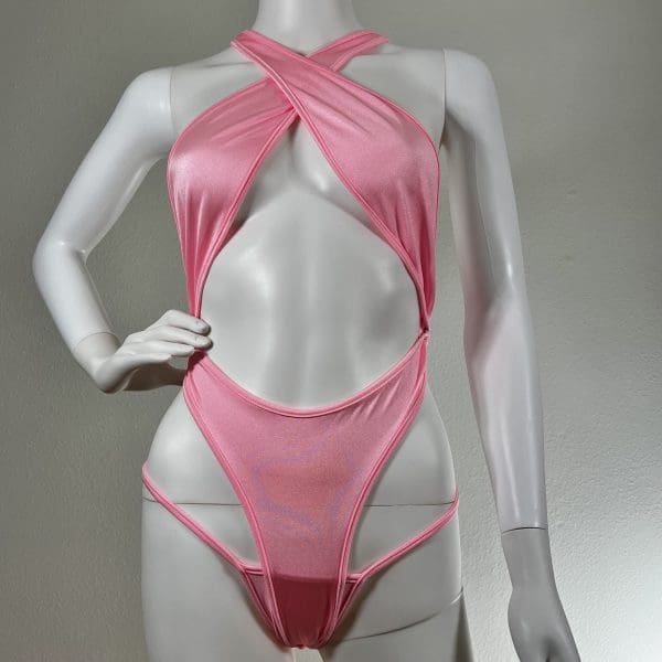 Blush Pink Wrap Bikini with Matching G-String