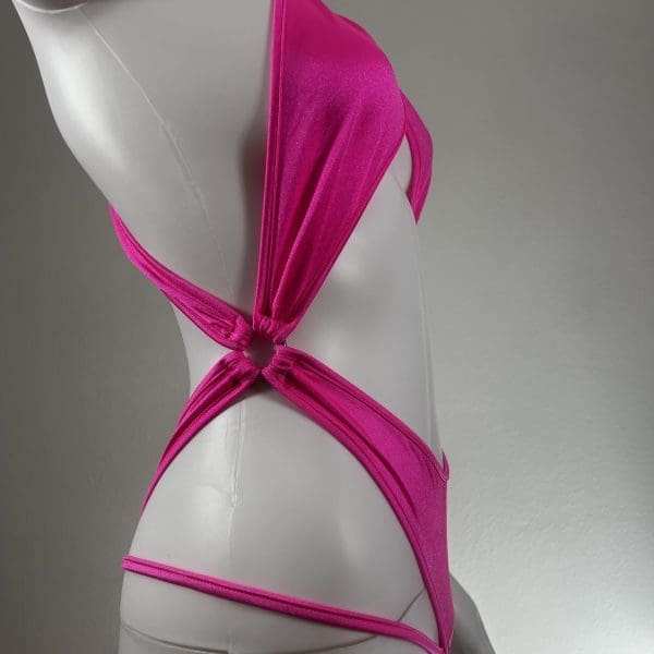 Pink Paradise Wrap Bikini - Includes Matching G-String - Image 3