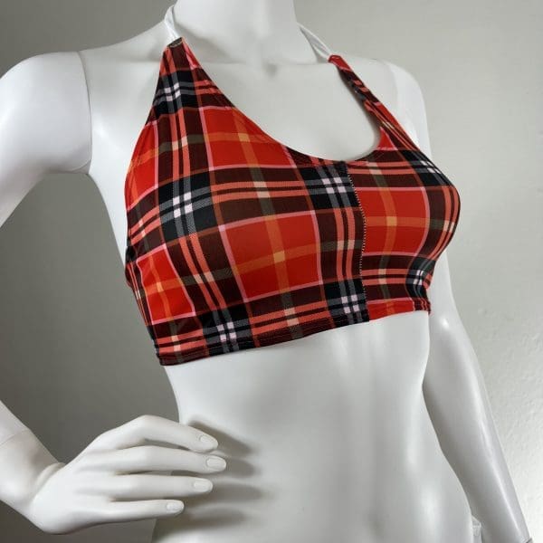 Royal Tartan Bikini Set with Matching G-String - Image 2