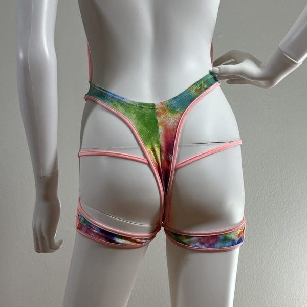 Tie Dye Romper With Matching G-String - Image 4