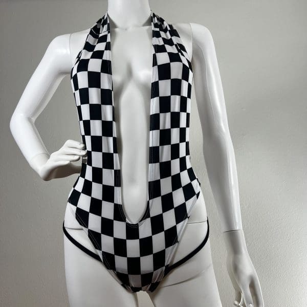 Checkered One-Piece Includes Matching G-String