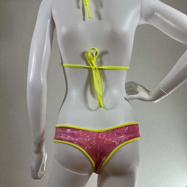 Glimmering Sunshine Ring Detail Bikini with Matching G-String - Image 5