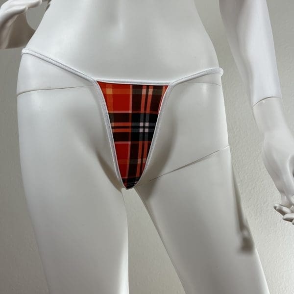 Royal Tartan Bikini Set with Matching G-String - Image 6